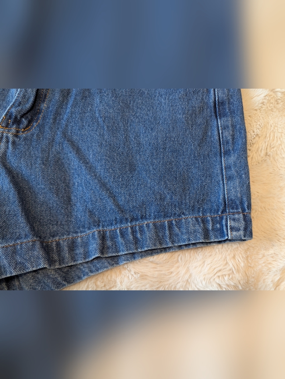 2/$20 Kiara High-Waist Blue Denim Shorts - Picture 6 of 7
